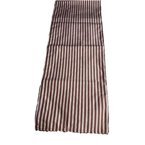 Robert Stanley Striped Ticking Jingle Bell Table Runner 14”x72” Cottage Festival - Picture 6 of 10